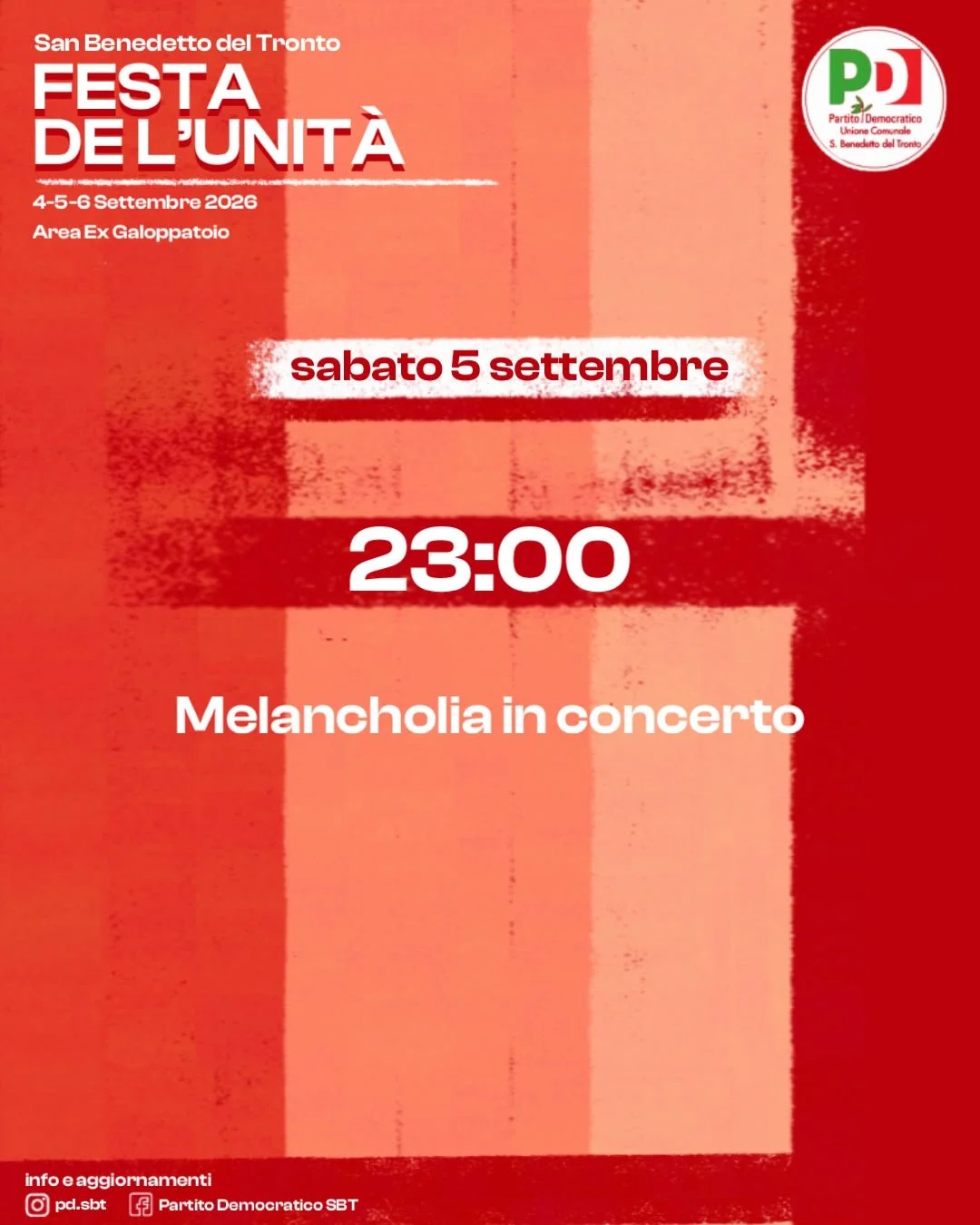 Esempio post social evento singolo