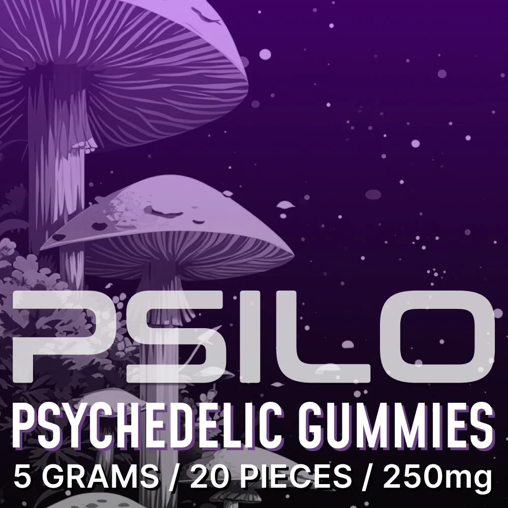 $52: Psilo 250mg / 20 Pieces / 5 Gram Assorted Flavor Gummies