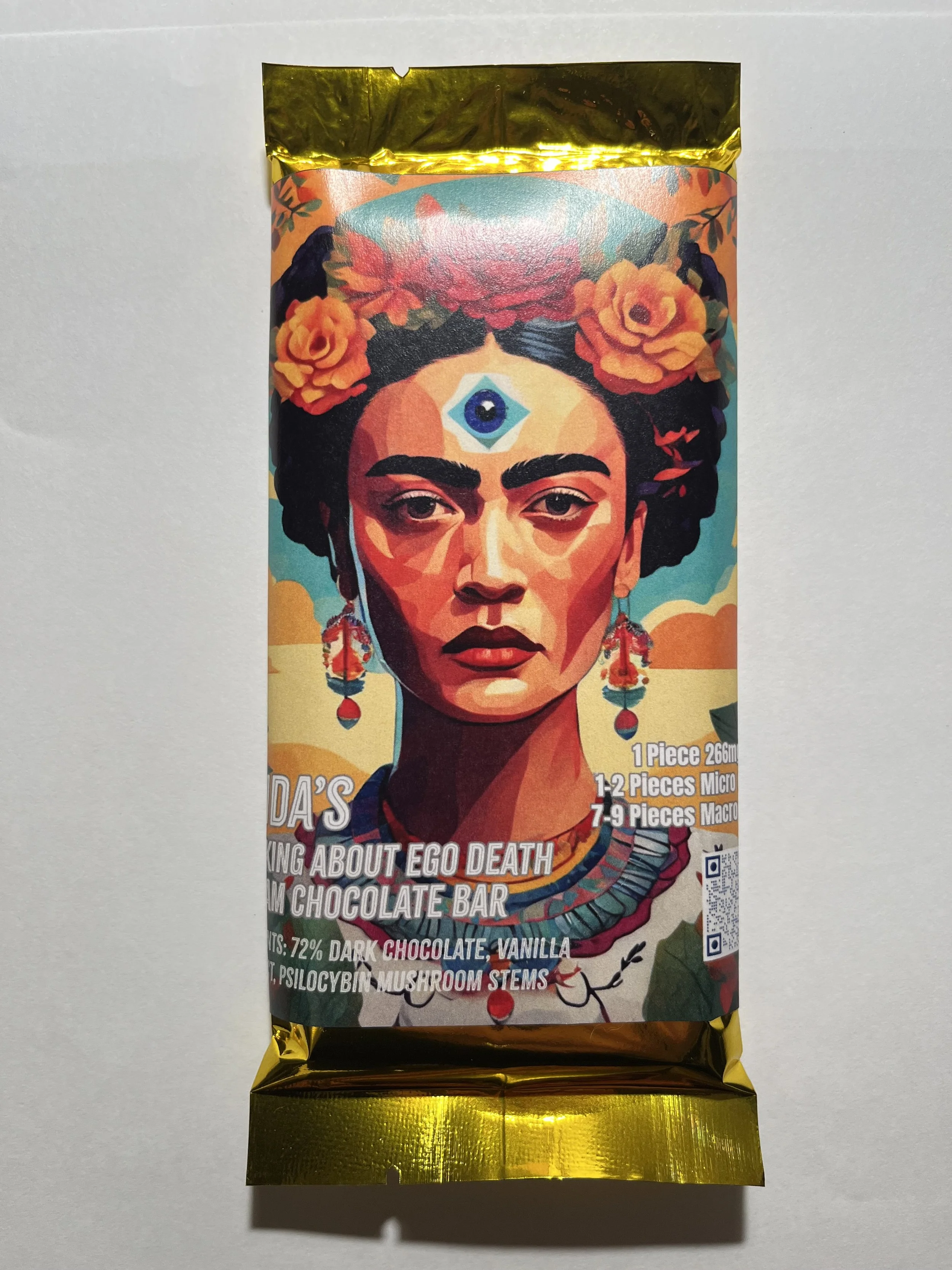 $40: Frida’s “Thinking About Ego Death”  Chocolate Bar - Call/Text To Order