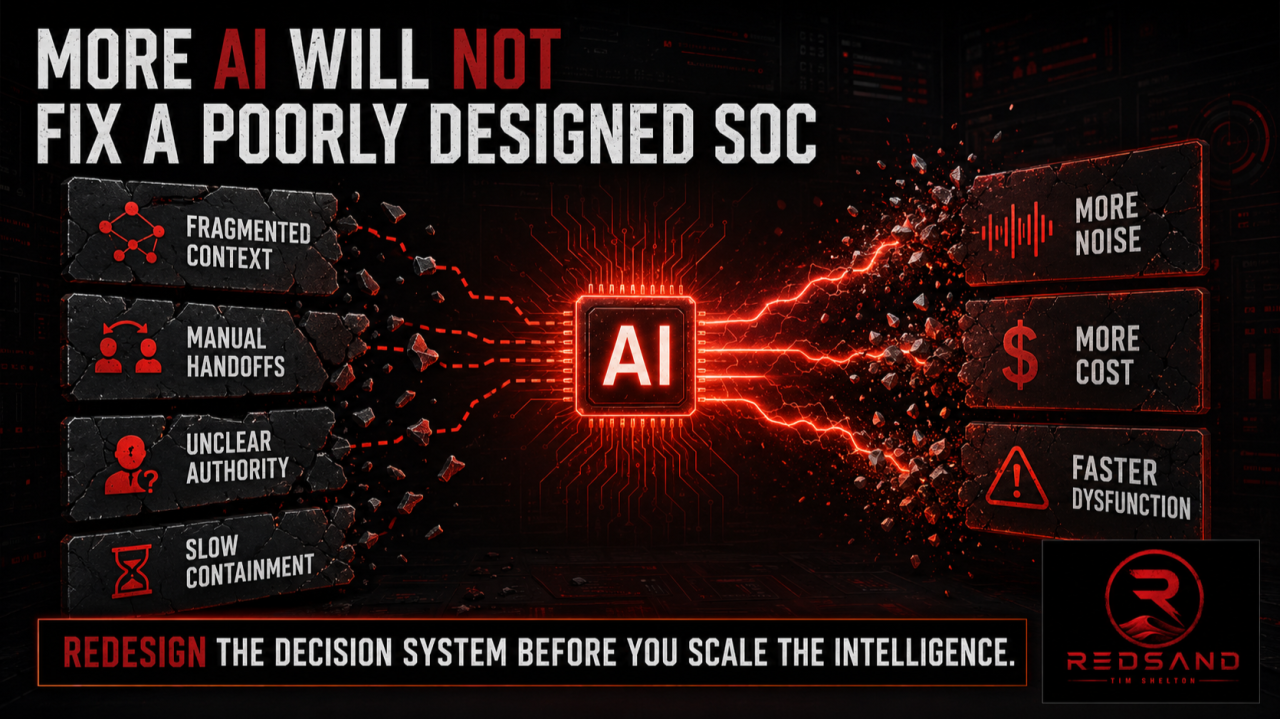 More AI Will Not Fix a Poorly Designed SOC
