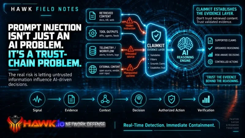 PROMPT INJECTION ISN'T JUST AN AI PROBLEM. IT'S A TRUST-CHAIN PROBLEM.