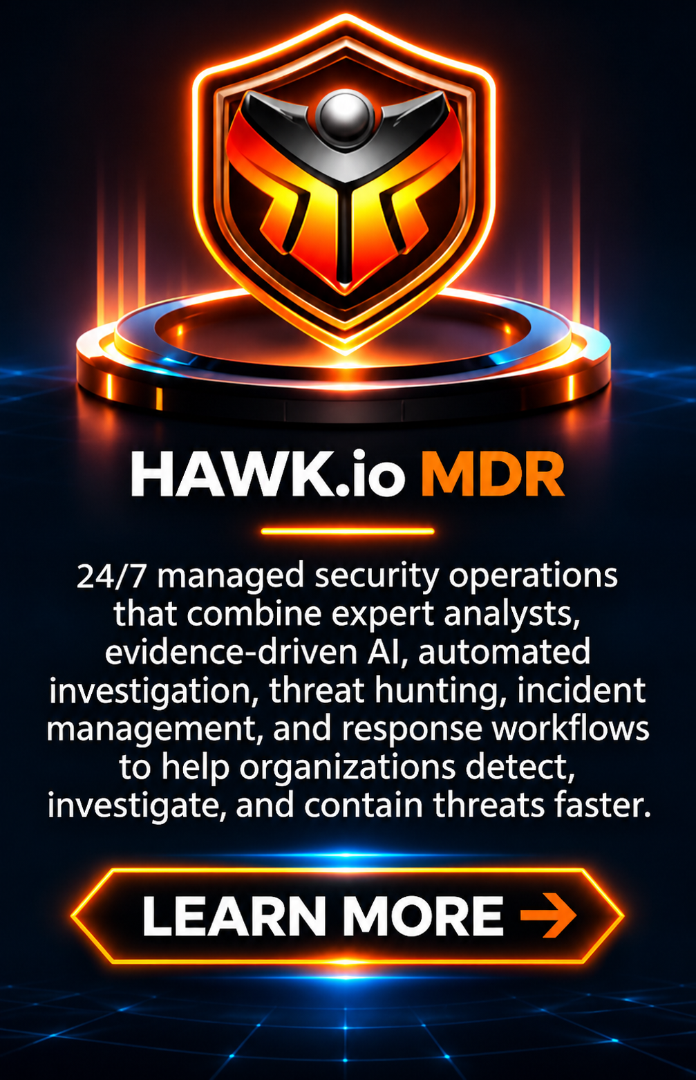 Explore HAWK.io MDR for 24/7 managed detection and response, evidence-driven investigation, threat hunting, and coordinated containment.