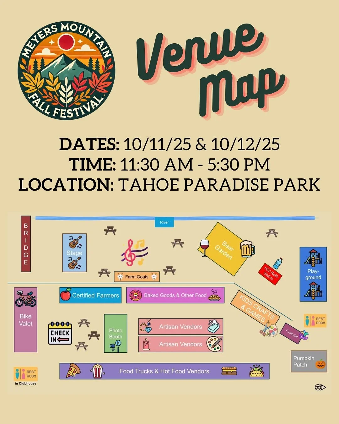 A few things about this weekend:

✨Tickets WILL be available to purchase all weekend long at the check-in table!

✨Bring wagons, lawn chairs, picnic blankets, refillable water bottles, we have the rest! No outside food or alcohol allowed. 

✨if you h