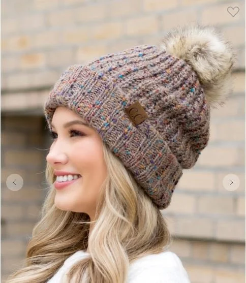 CC Confetti Pom Beanie