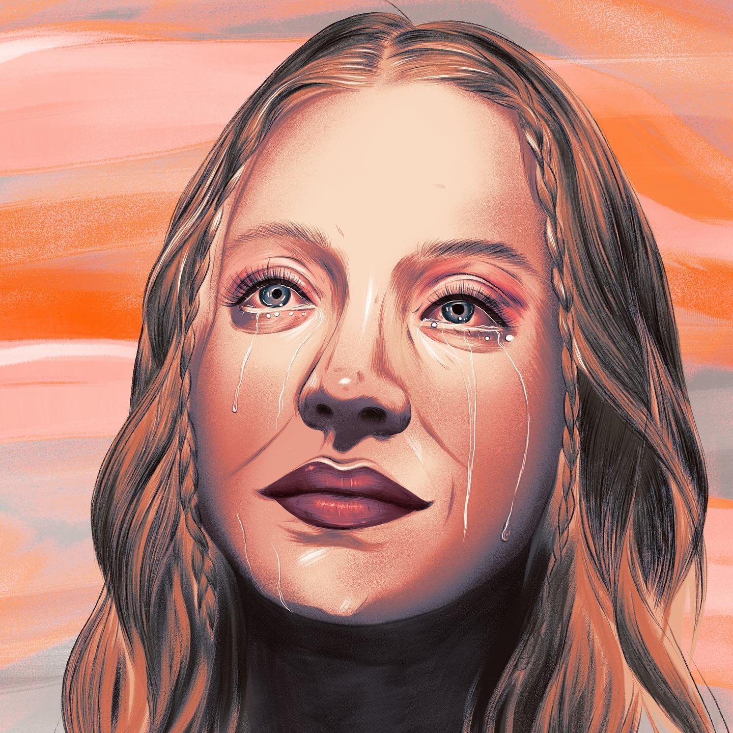 One from the #wip folder that never got finished, but seems appropriate to pull out with the release of @immaculatemovie ❤️&zwj;🔥 

This piece of @sydney_sweeney was based on that iconic scene in S2 of @euphoria ✨🧨

#euphoria #donnidavy #sydneyswee