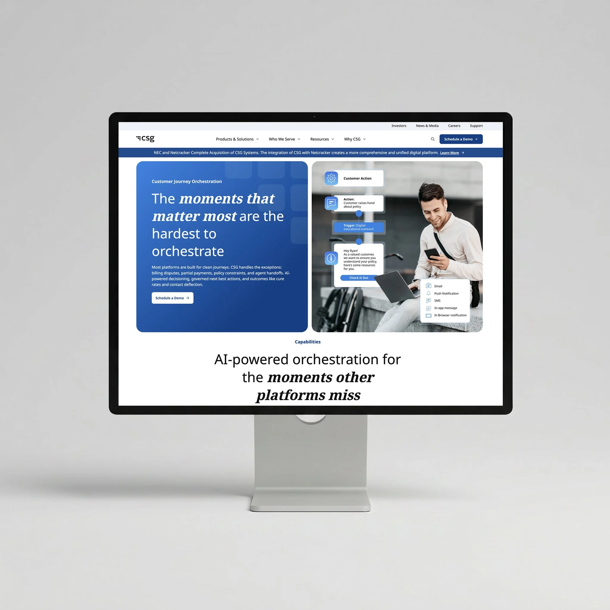 CSG Website Redesign - Digital Experience Design