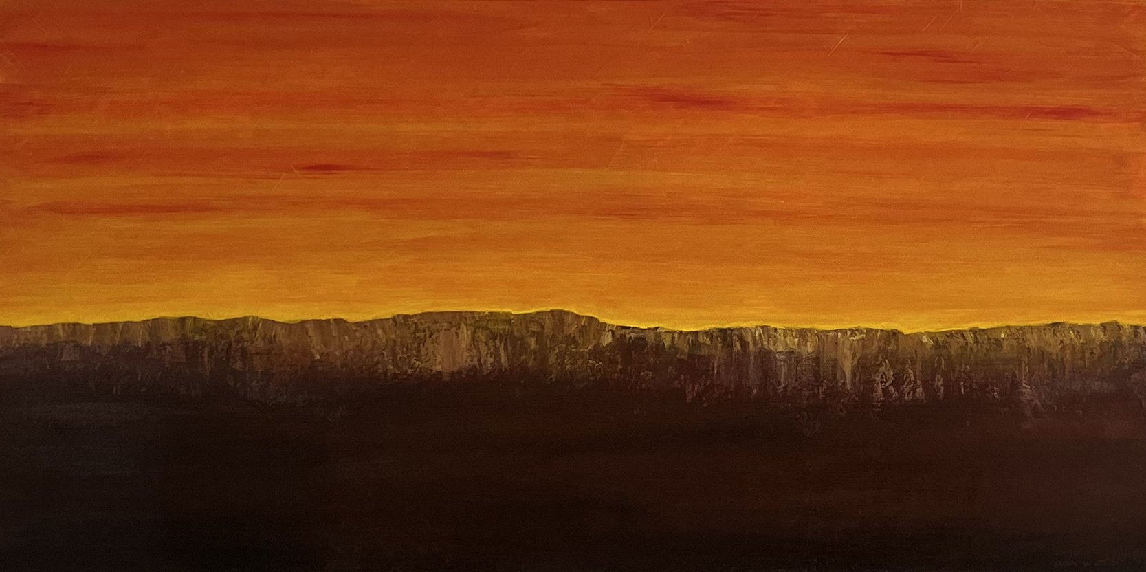 "Rock and Light" | Acrylic | 48" x 24"