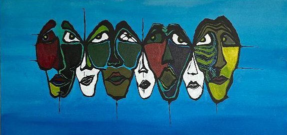 "People" | Acrylic | 48" x 24"