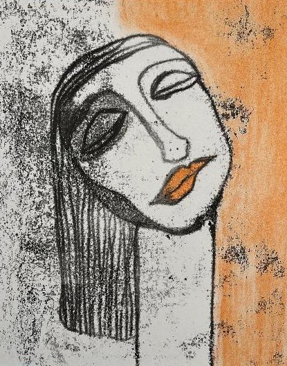 "Hopeful" | Monotype | 7.5" x 9"