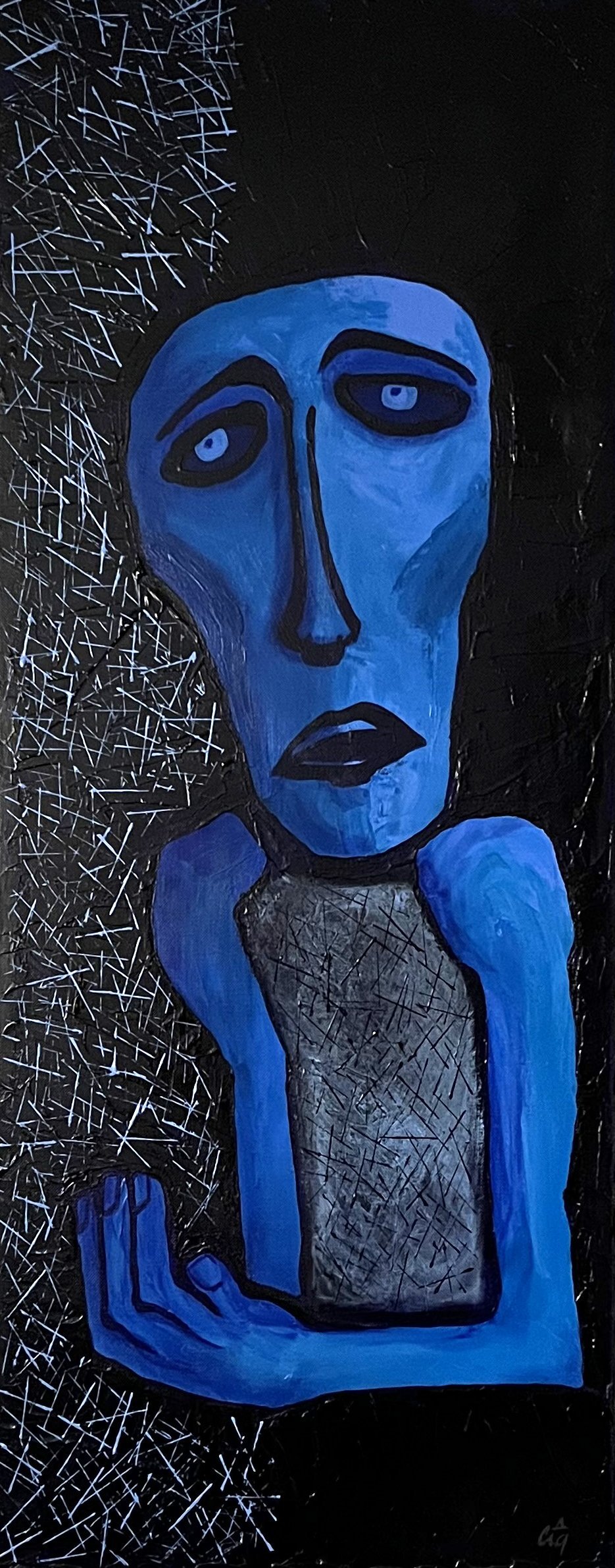 "Beggar" | Acrylic | 16"x 40"