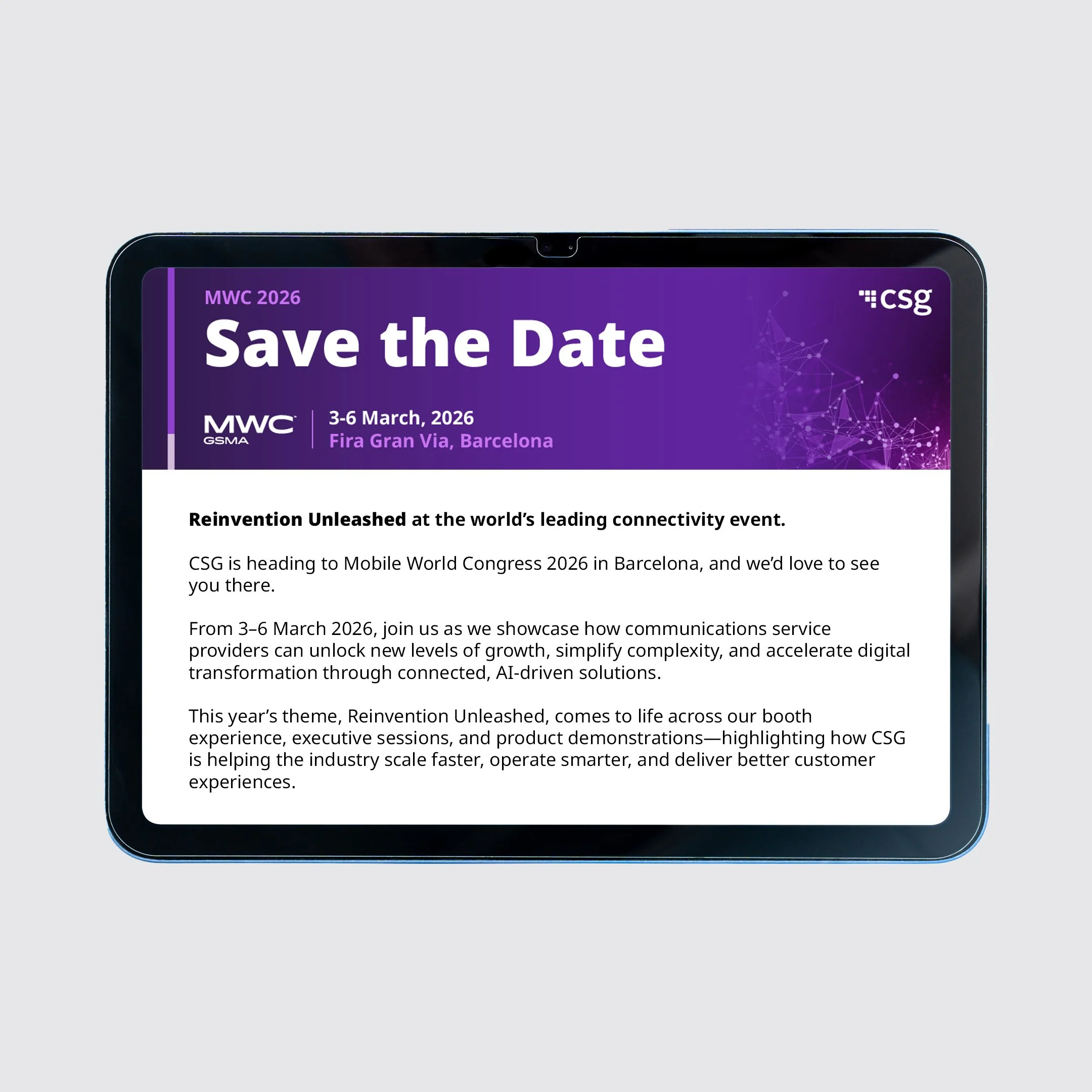 Save the Date Email