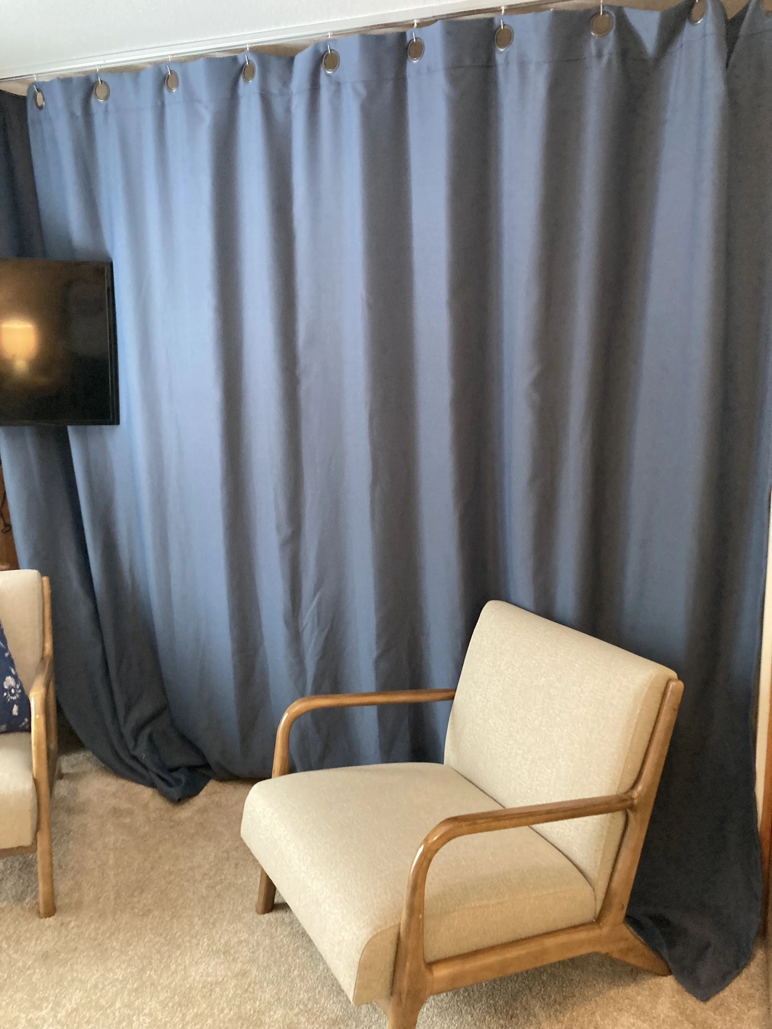 Privacy Curtain for 1st Floor Bunkroom