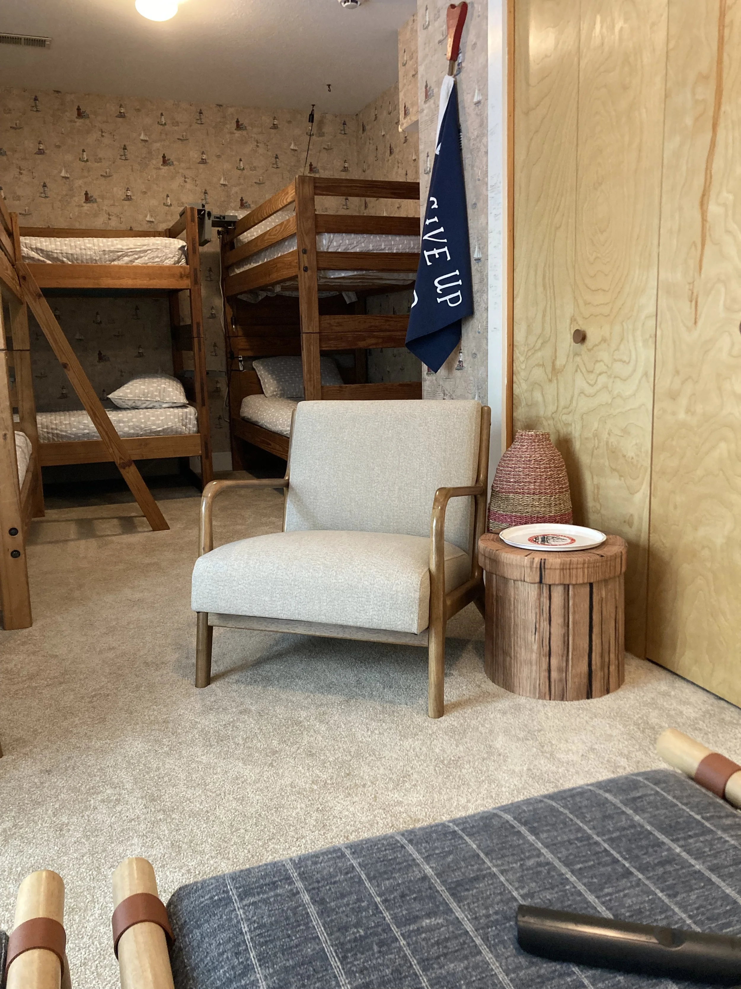 1st Floor Bunkroom with Adjoining Living Room Area
