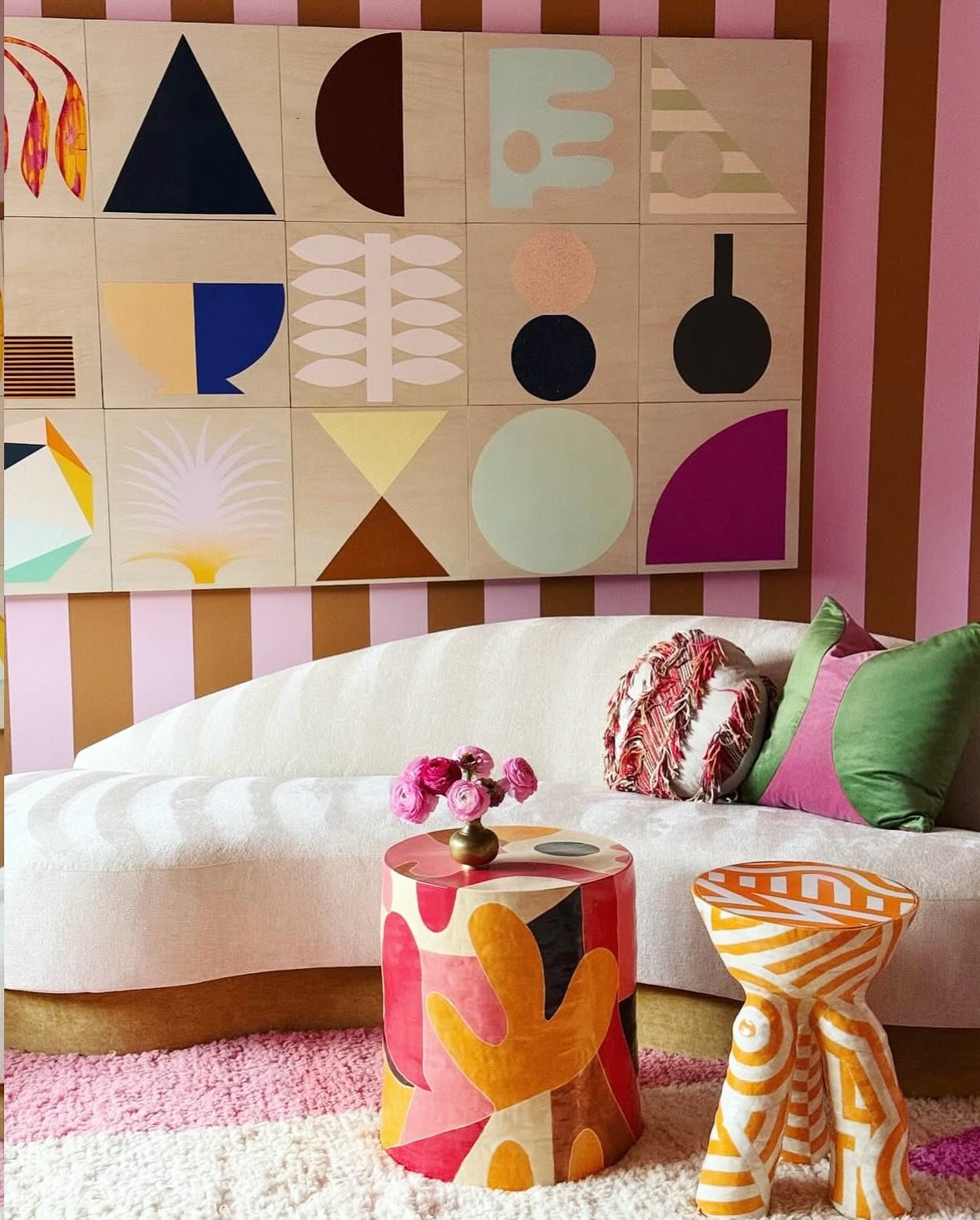 Here&rsquo;s another process carousel on this set of tables I made for the dreamboats over at @janiemolsterdesigns for the 2025 Flower Magazine Nashville Showhouse. 

In addition to two tables that I make regularly, we decided on two new multicolored