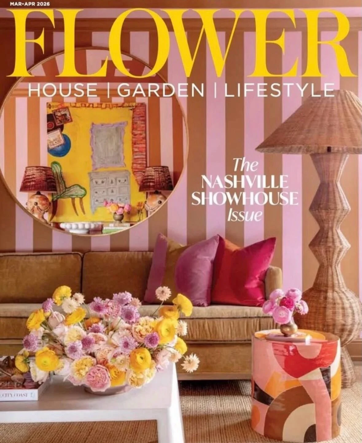 Congratulations to Janie Molster Designs for making the @flowermagazine cover!

It&rsquo;s a special treat to be on the cover with you AND my boo @roderickcoles. 
Thank you so much for including my work in your room&hellip;.
I will fly my freak-flag 