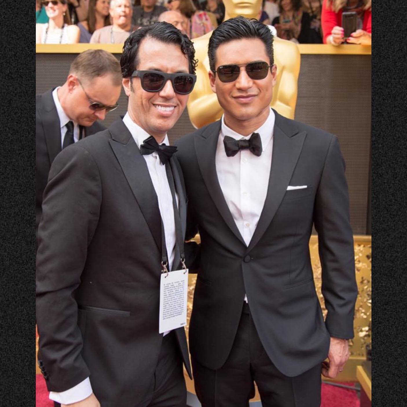 With my favorite Entertainment TV host the talented @mariolopez while covering #theoscars #simobenbachir #simobb