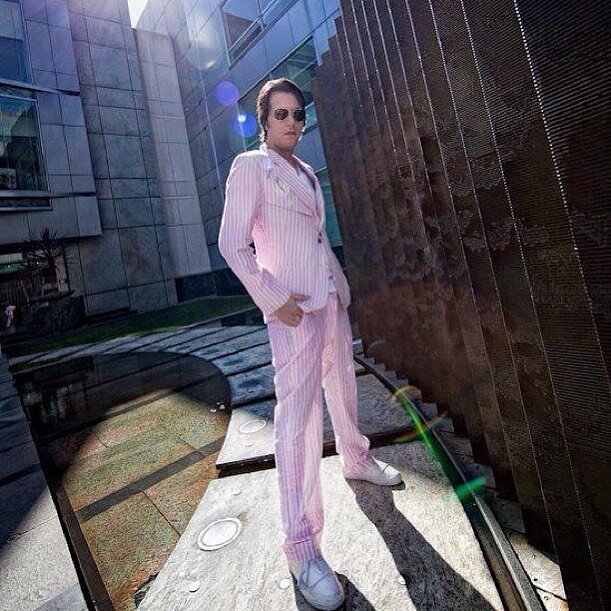 #tbt  Anything is possible with sunshine and a little pink. Photo by #JohnMilios Proudly dressed by #Moroccan fashion designer @aminebendriouich #simobenbachir #simoben #simobb