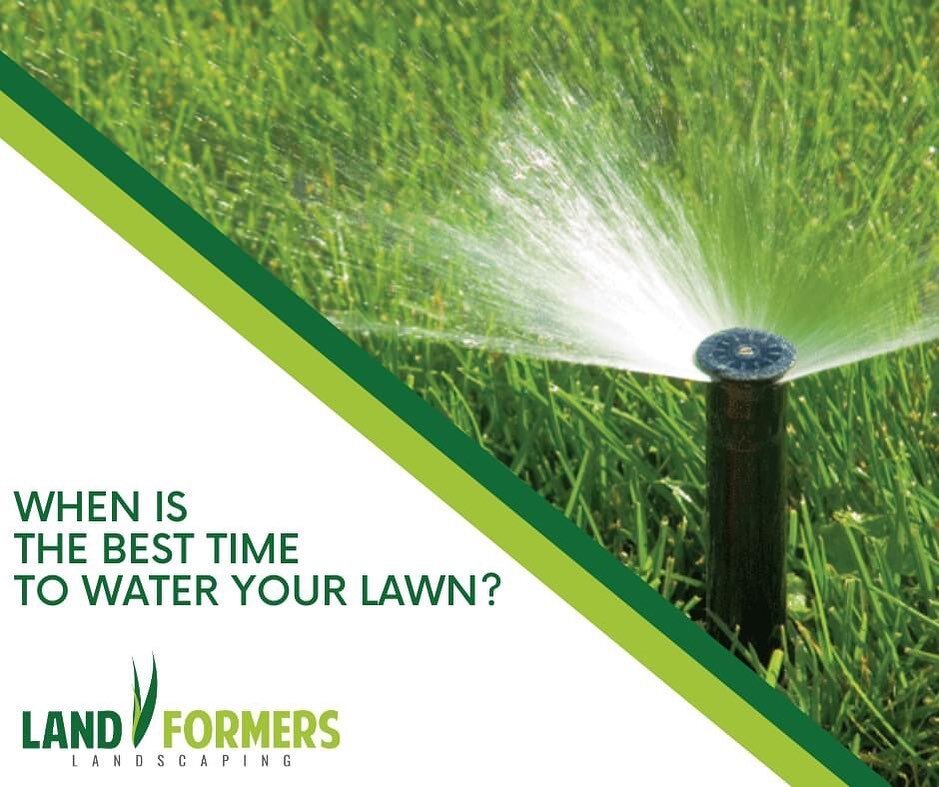 Save your grass and your water bill by watering your lawn at the right time! ⏱  The best time to water your grass is in the early morning between 4am and 9am. 

Watering midday when it's too warm will cause the water to evaporate before it even reach