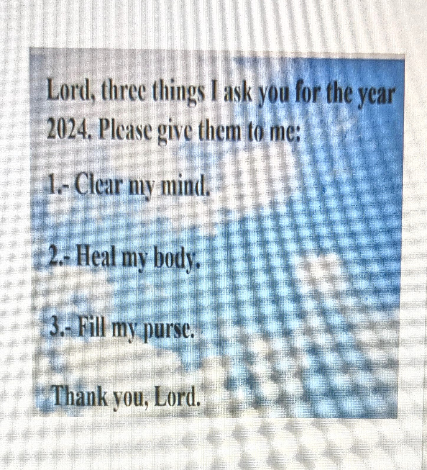 What would you ask God?