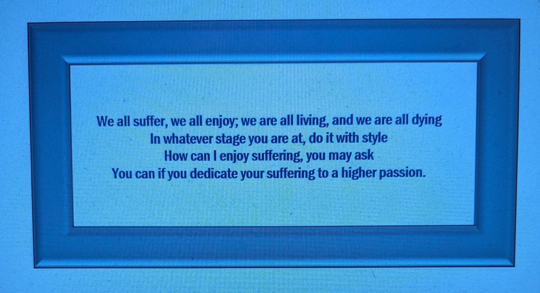 On Suffering