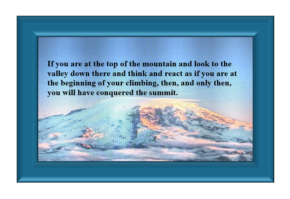 At The Top of the Mountain