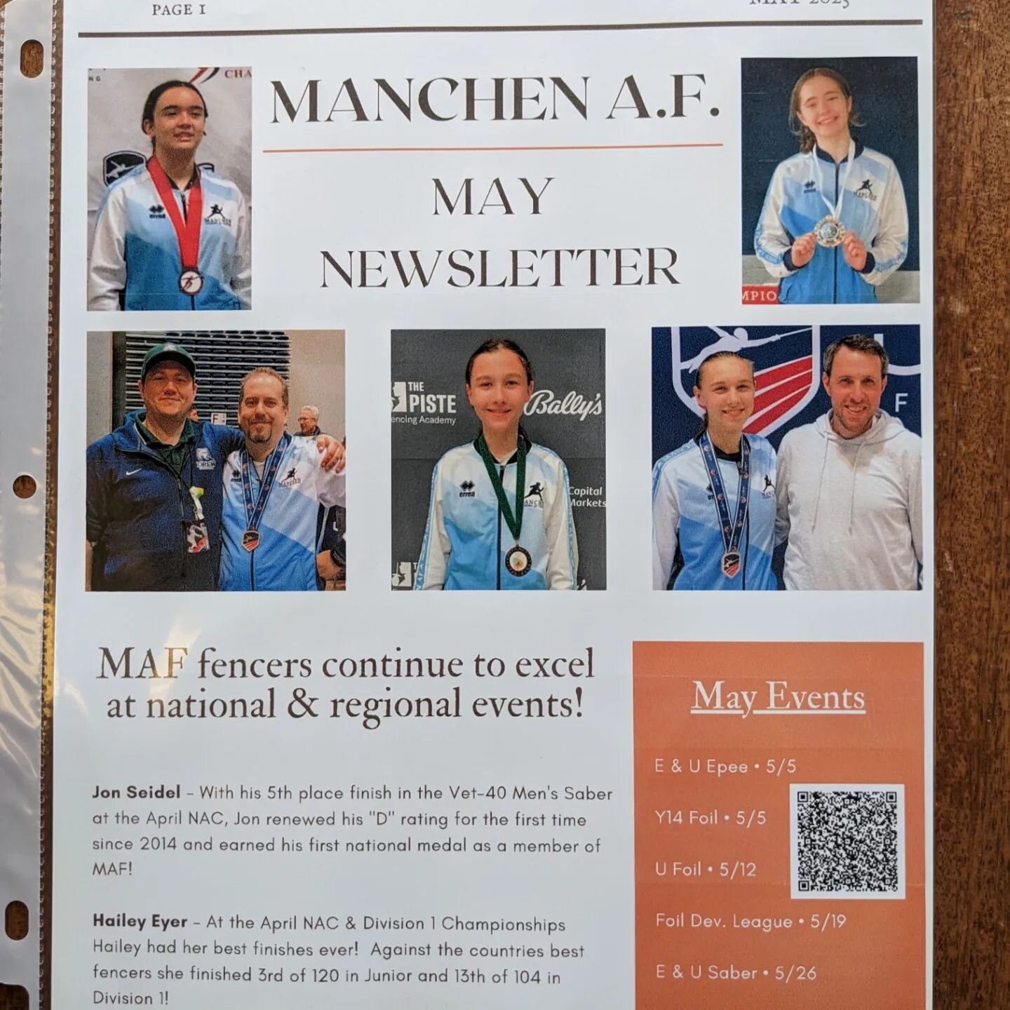 Hot off the presses, our May newsletter is out! 📰😃