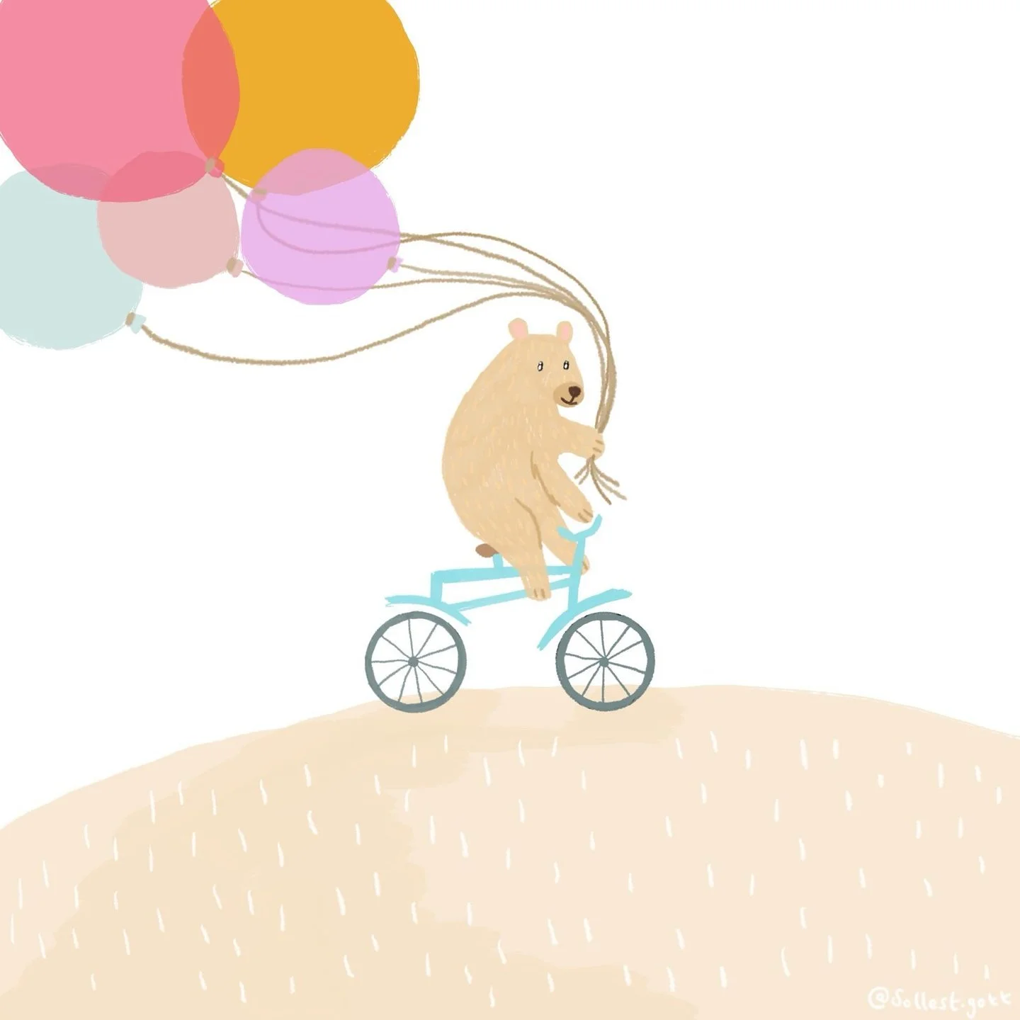 Weeeeeeee 🎈 

- Sollest x 

#bear #kidlitart #scbwi #balloons #illustration #bearillustration #tasmania #lutruwita #australia #tasmanianillustrator #australianillustrator