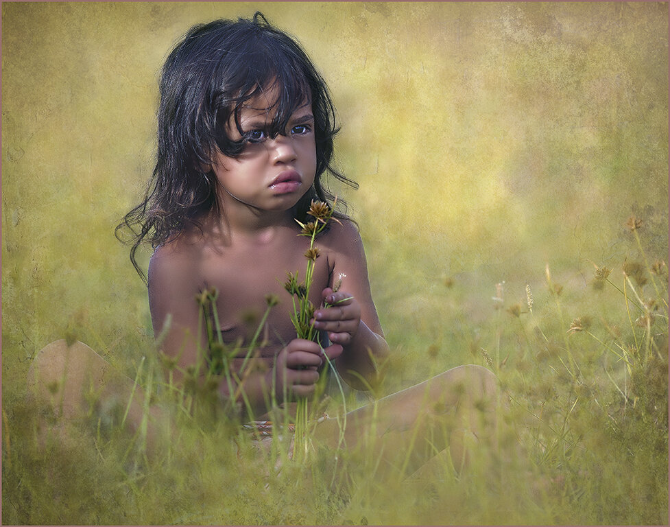 "Polynesian Flower Girl"