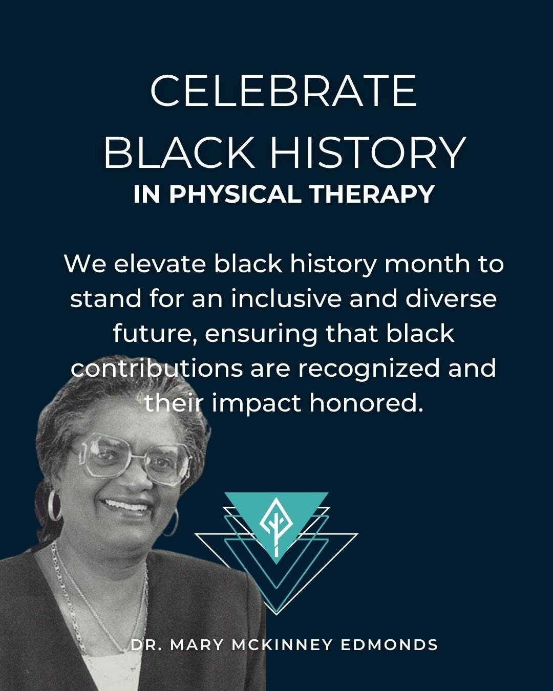 Dr. Mary McKinney Edmonds, PT, DSc, PhD, FAPTA (1932-2017) was a game changer in the field of physical therapy. She founded the physical therapy program at Clevland State University and spear headed the movement for all physical therapy education to 