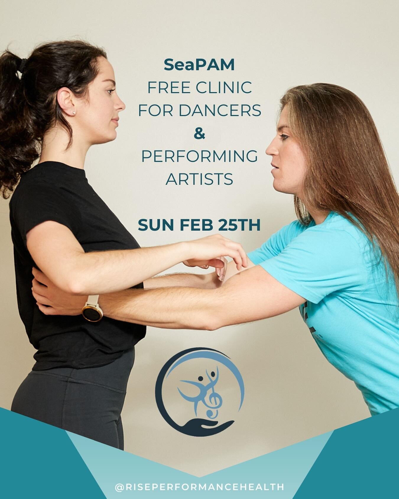 Dancers &amp; Performing Artists, are you struggling with an injury or have some questions about how to improve your dance performance? Sign up for our FREE SeaPAM clinic!
➡️ Link in bio to RISE&rsquo;s new event page for more information.