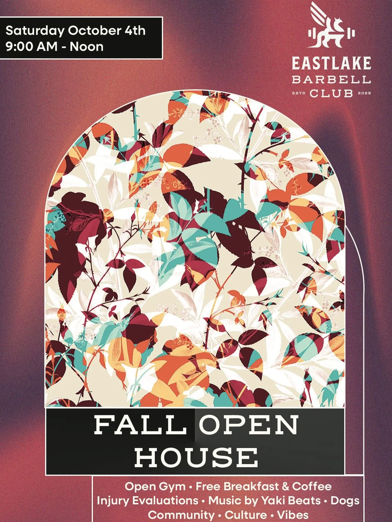 Fall into wellness with us! 🍂 Join @riseperformanceandhealth this Saturday, October 4th from 9 AM - Noon at @eastlakebarbellclub Fall Open House!

We're offering FREE 15-minute injury assessments and we'd love to see you there! Whether you're dealin