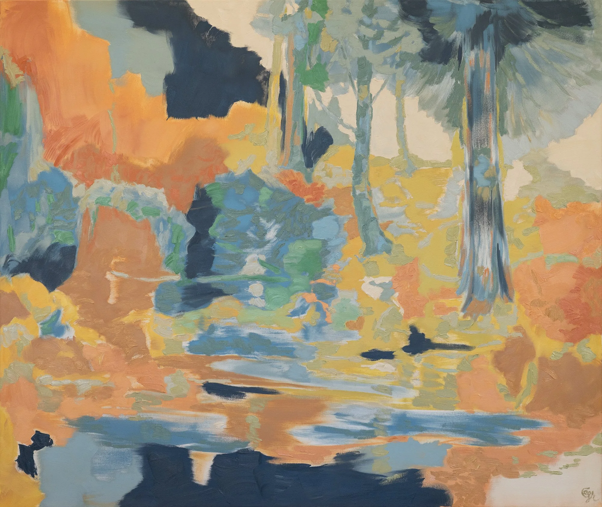 SORBET SUNDAE | 2026 | oil on canvas | 54" x 64" (137.5cm x 162.5cm)