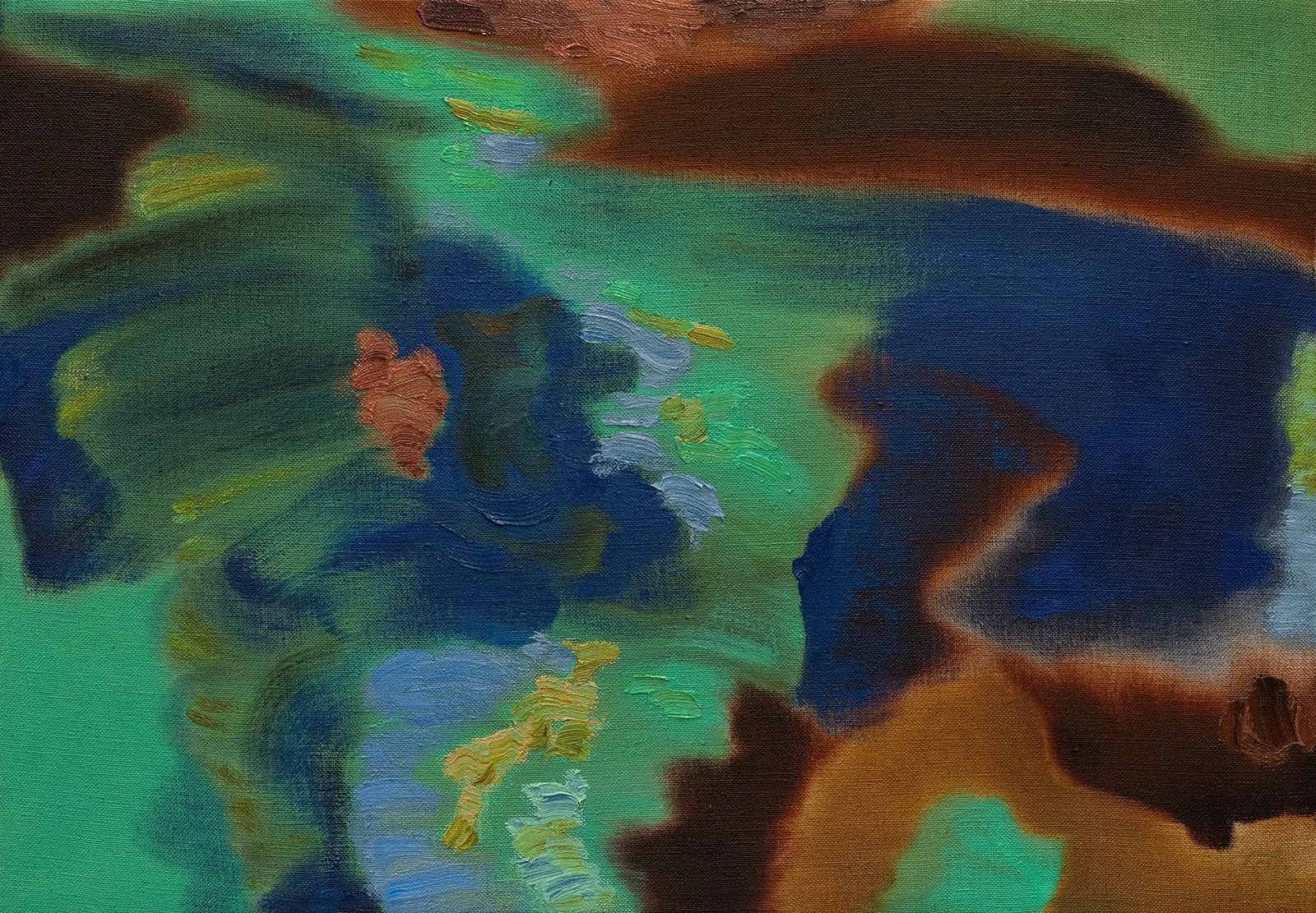 SALTY TOFFEE 3 | 2026 | oil on canvas | 19" x 27" (48cm x 68.5cm)