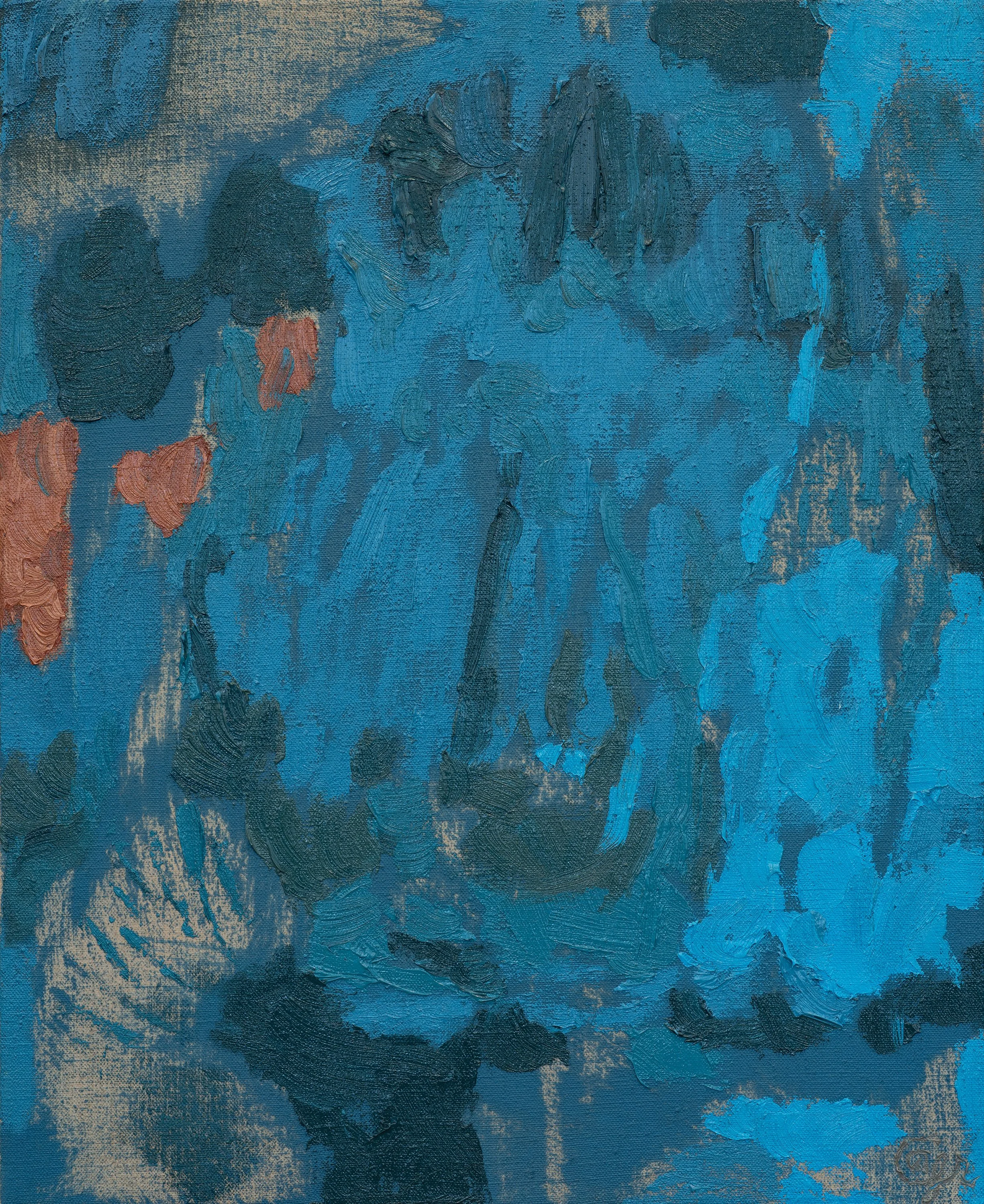 NIGHT PATH 1 | 2026 | oil on canvas | 19.75" x 15.75" (50cm x 40cm)