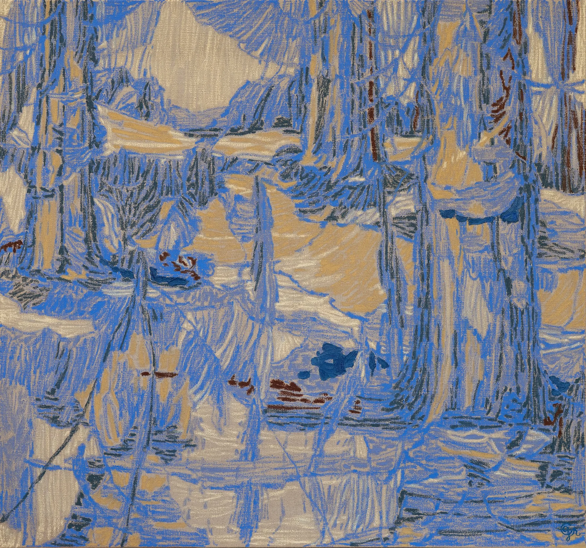 TRAVERSE | 2026 | oil on linen | 44" x 47" (112cm x 119cm)