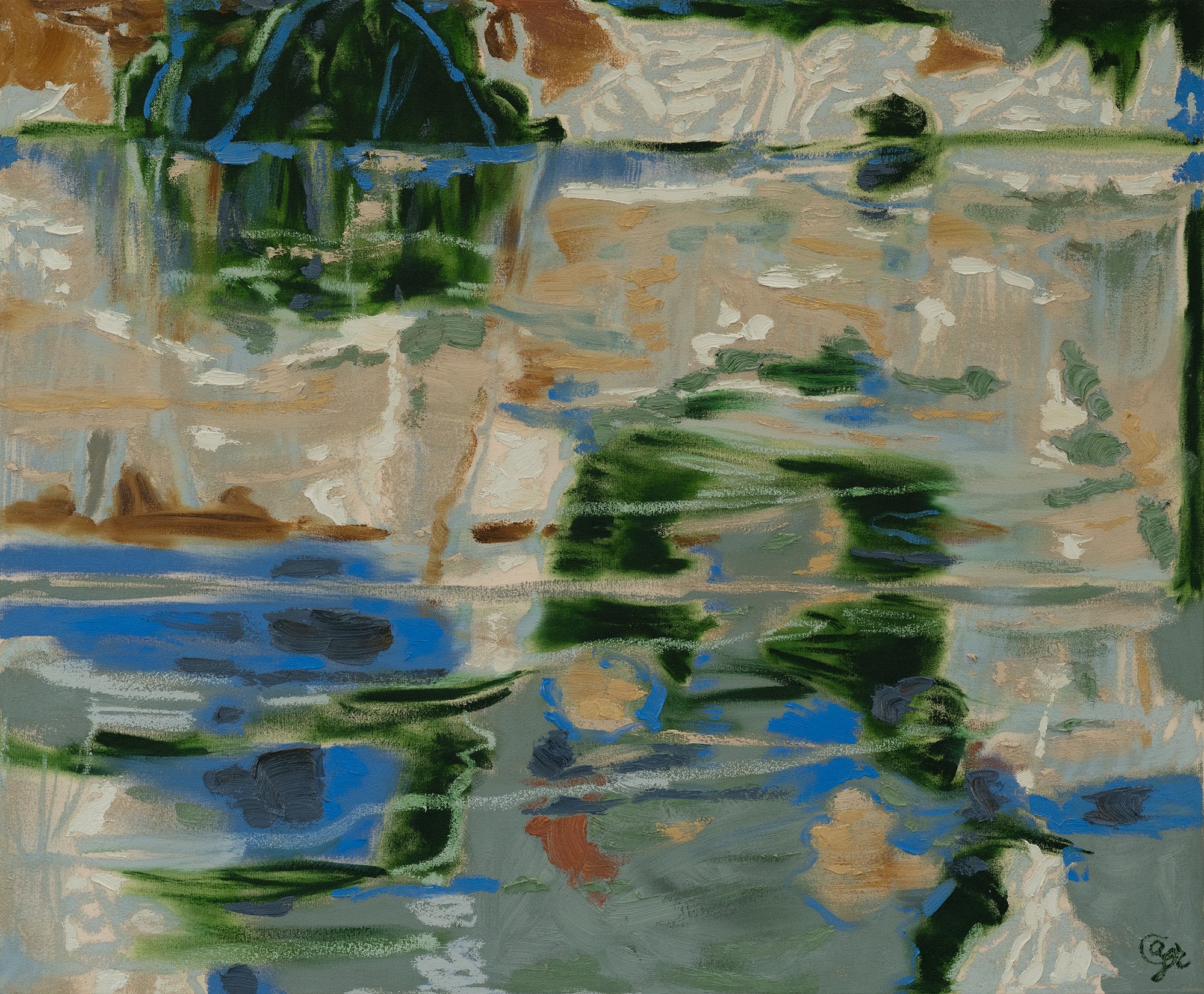 FOLLOWING SHORELINES | 2025 | oil on canvas | 28.5" x 34.5" (72.5cm x 87.5cm)