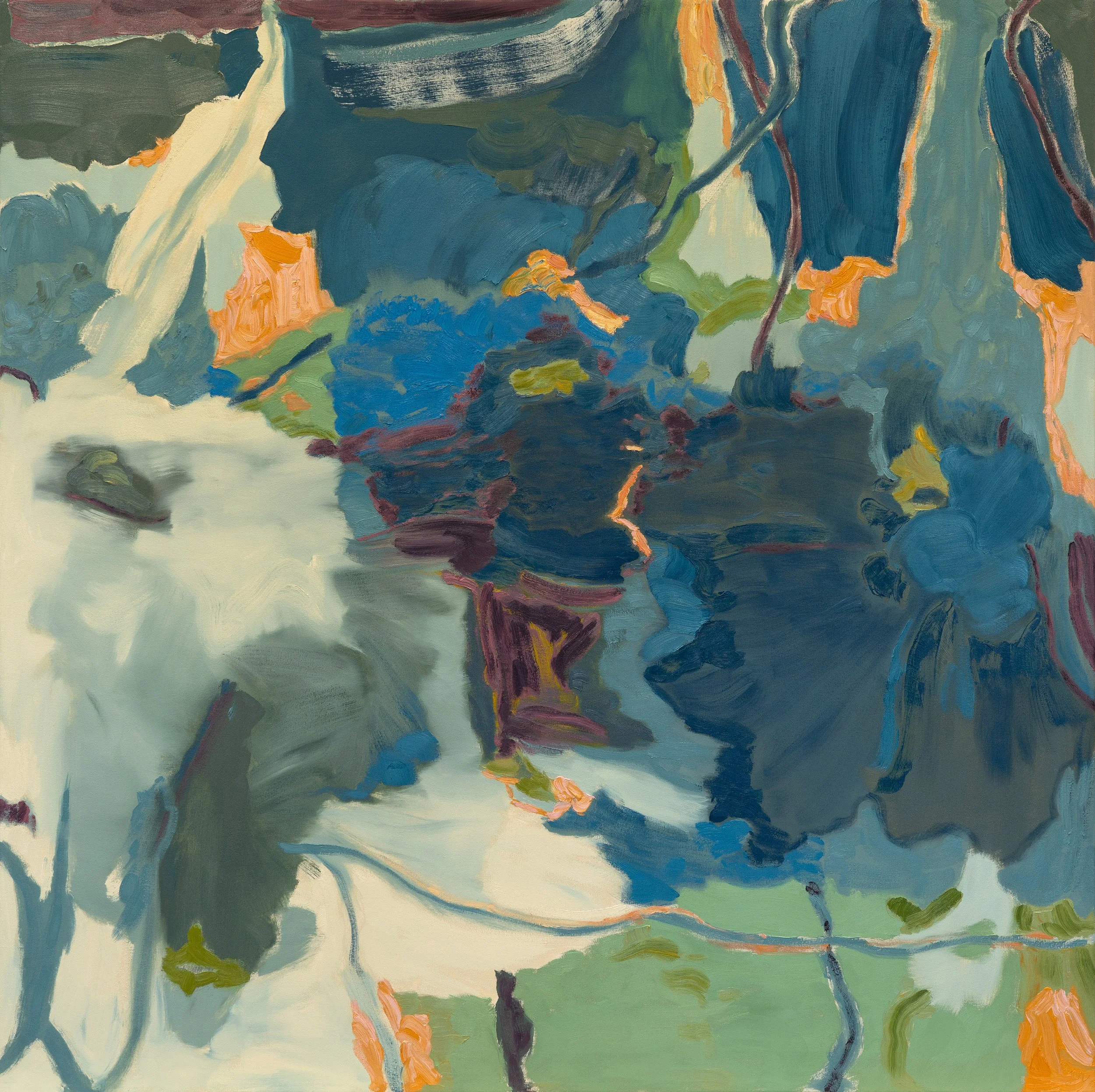 NIGHT GARDEN | 2026 | oil on canvas | 63" x 63" (160cm x 160cm)