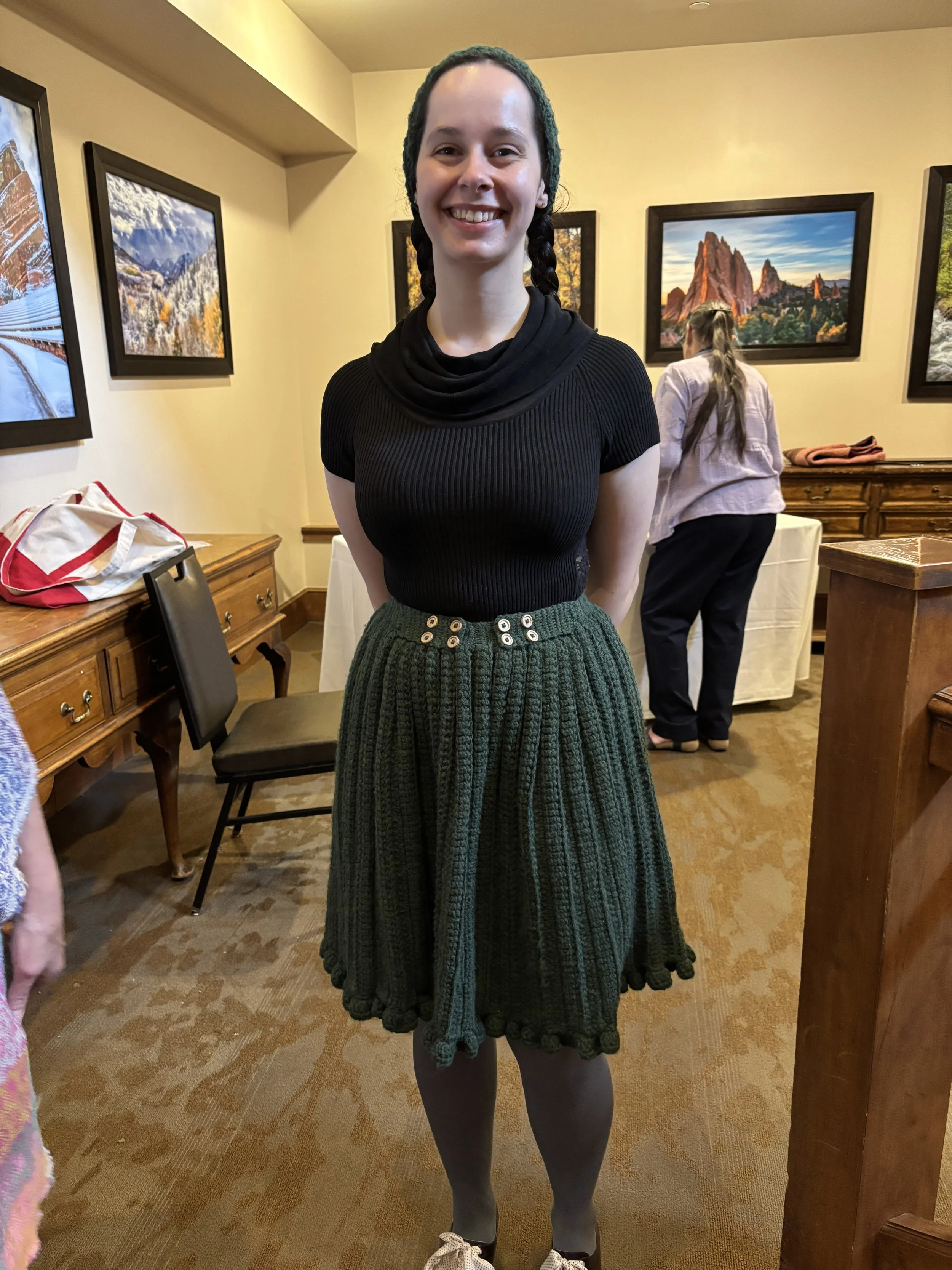 Diana Swinscoe made her shawl in a 3/1 twill. First place in People's Choice Award.