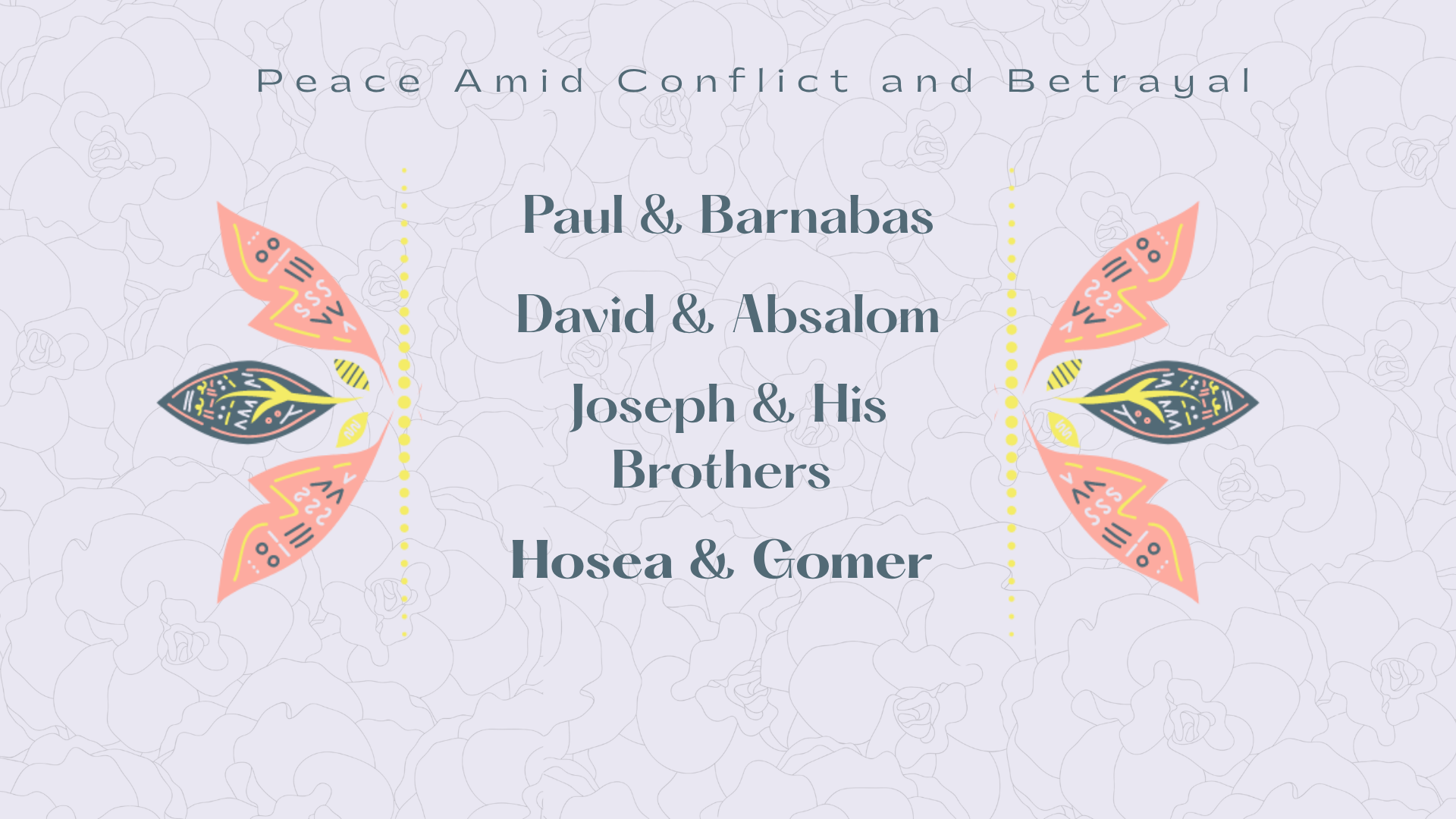 David and Joseph Finding Peace