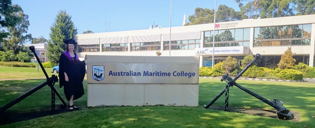Me (Jasmin McInerney) graduating from the Australian Maritime College (UTAS) Launceston Australia, with Bachelor of Engineering (Ocean) (Hons.), as valedictorian.