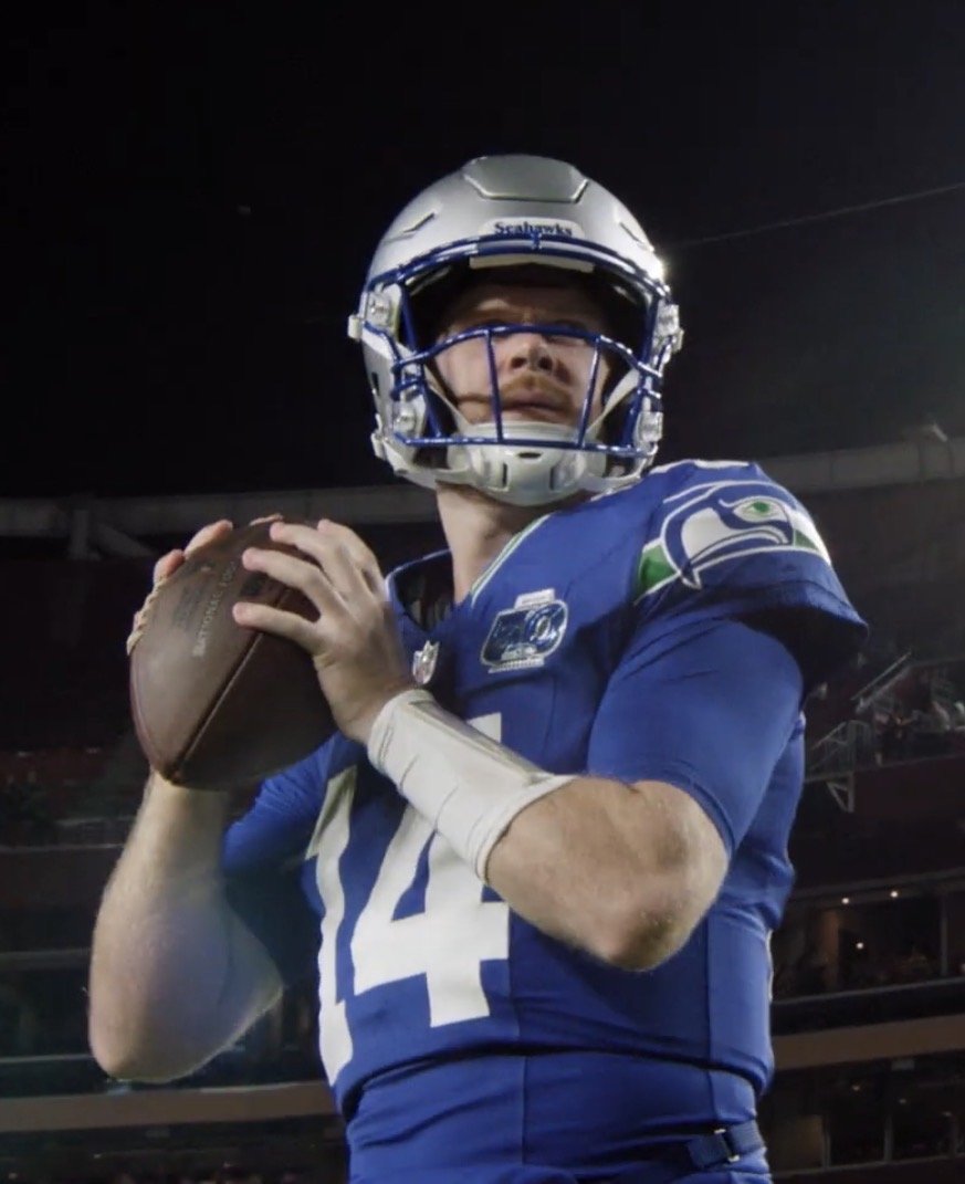 Seattle Seahawks Quarterback Sam Darnold says that his oblique feels good ahead of the Super Bowl 