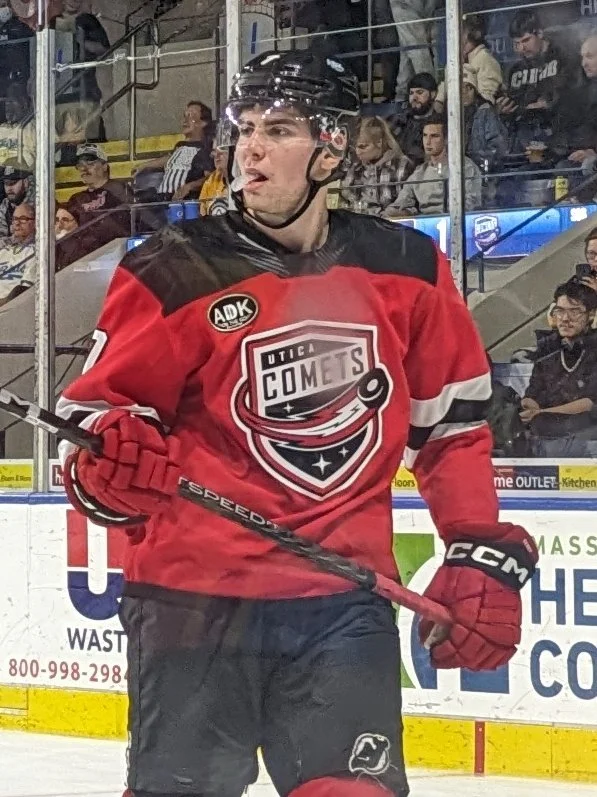 The New Jersey devils have traded defenseman Simon Nemec to the Calgary Flames 