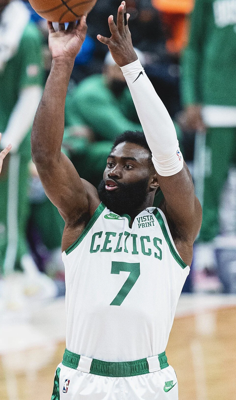 The Boston Celtics have given small forward Jaylen Brown the keys to the city in his farewell party 