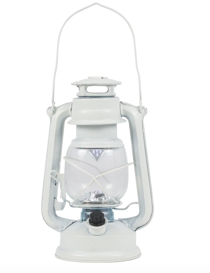 White Hurricane Lantern (Quantity: 8)