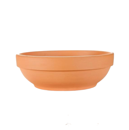 8" Terracotta Clay Bowl