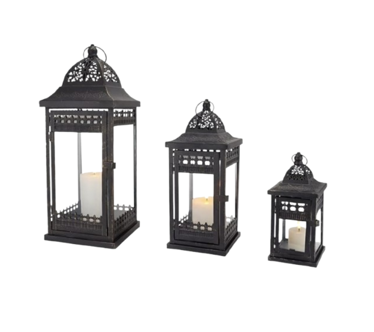 Metal Black Lantern (Quantity: 10 S, 10 M, 10 L)