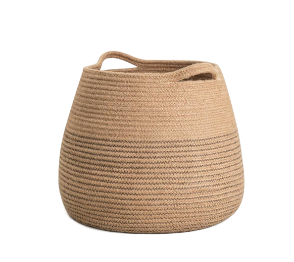 12" Jute Woven Basket