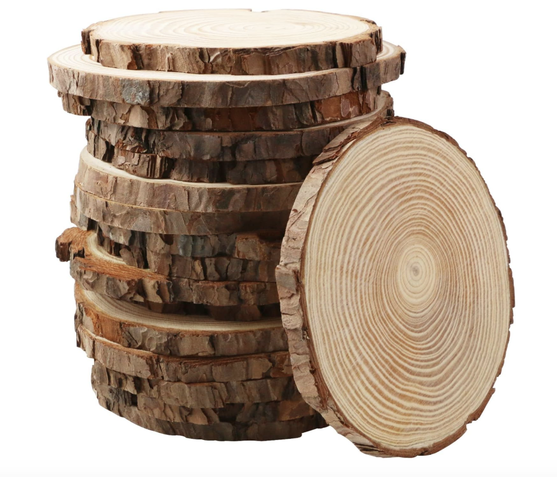 5"-9" Unfinished Wood Slices