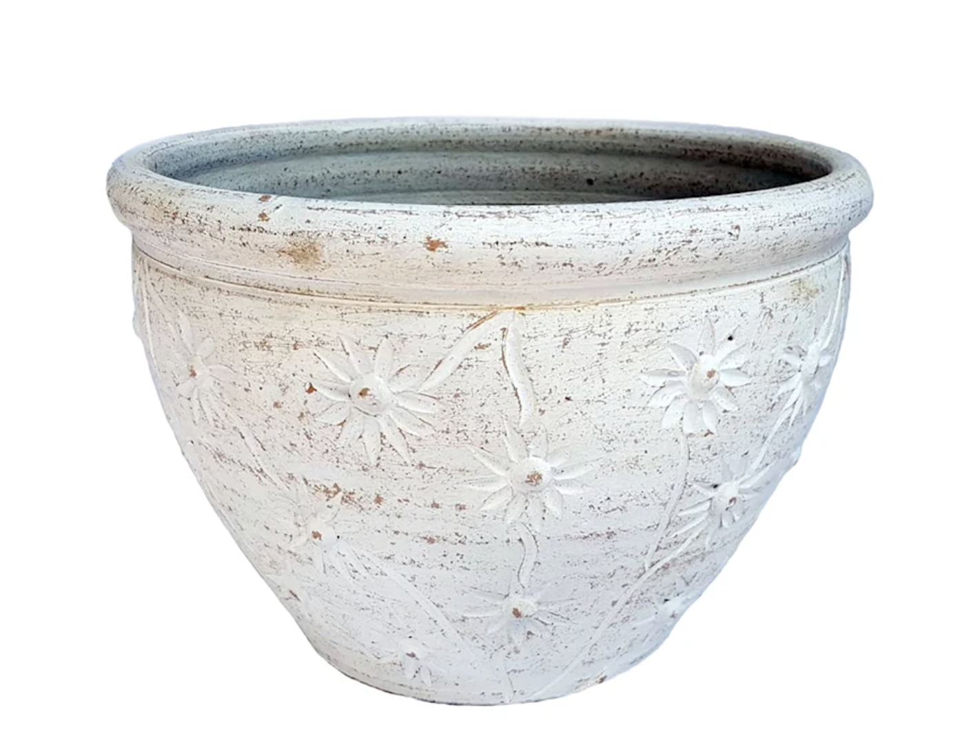 5" White Clay Pot