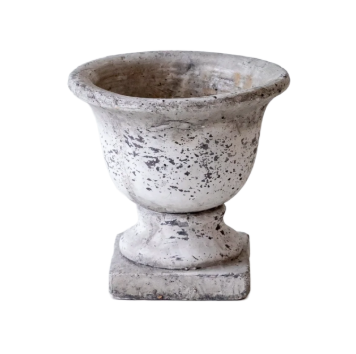 5" Distressed Ceramic Urn